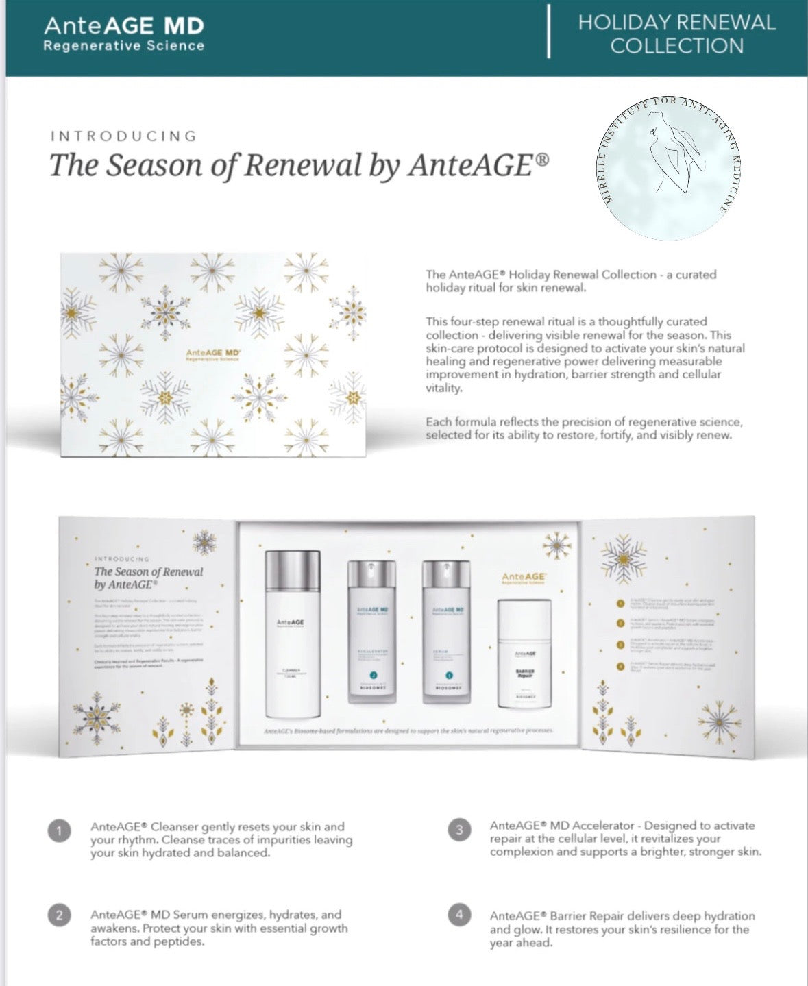 Elite Renewal Experience Total Skin Solutions + AnteAGE MD Biosome